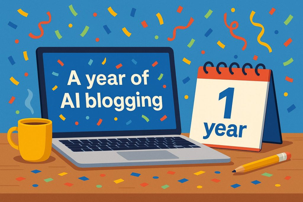 A year of AI blogging