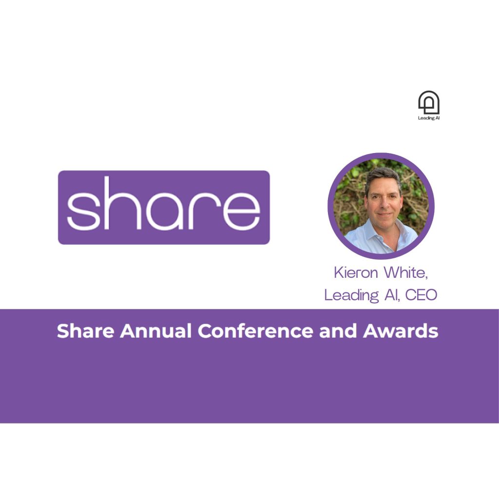 Kieron White presenting at the Share Conference 30 April 2026