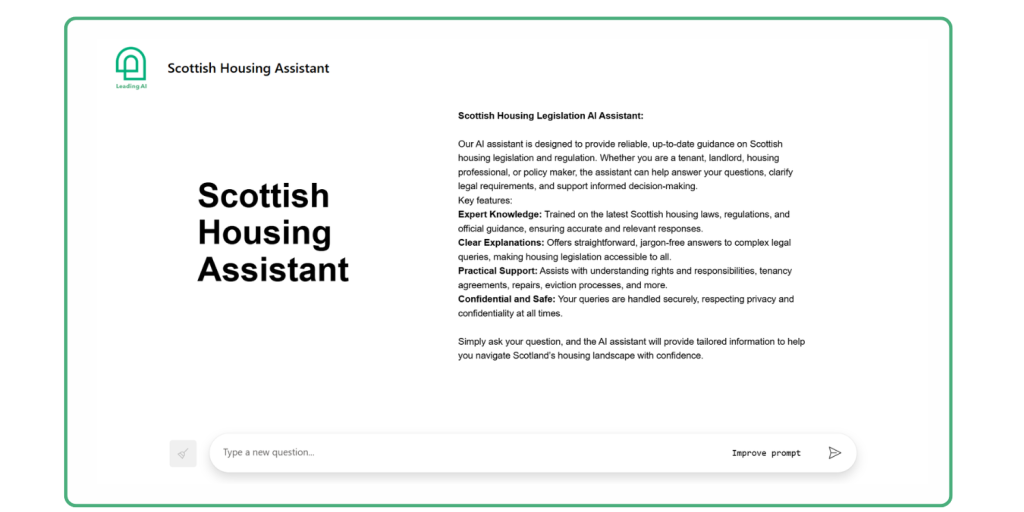 Scottish Housing Assistant Home Page