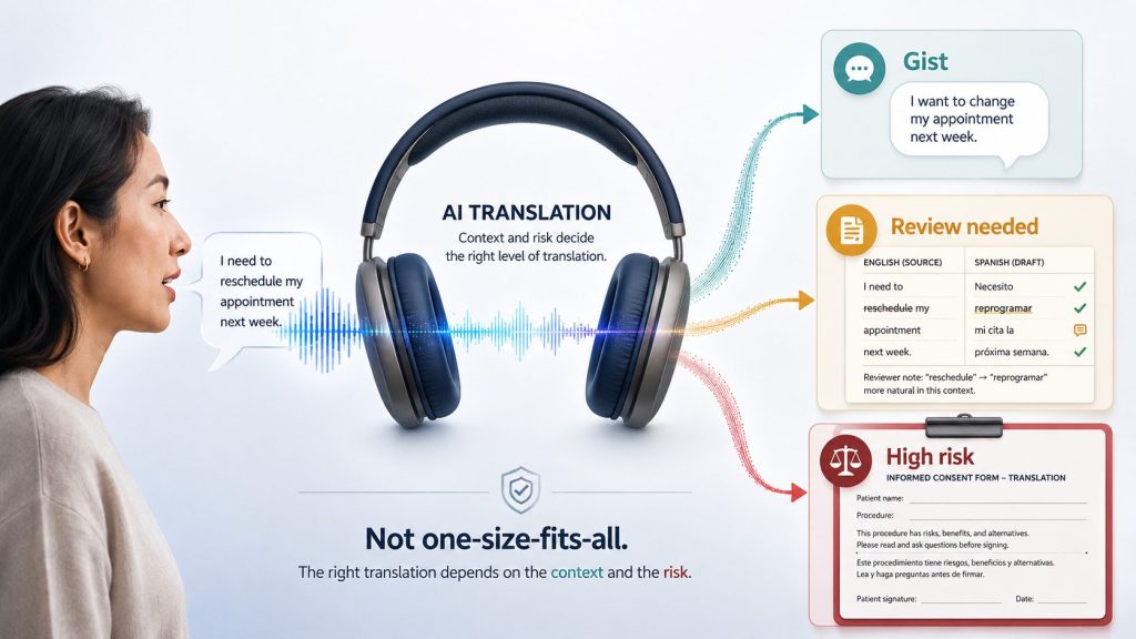 AI translation context