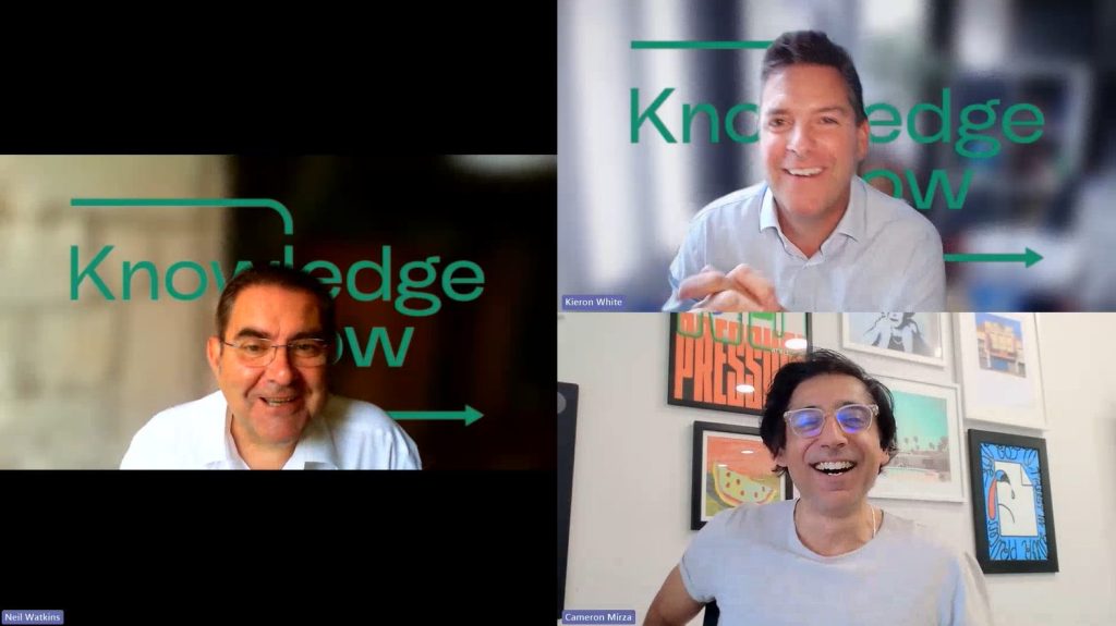 Camron Mirza, Kieron White and Neil Watkins on the This Week in Leading AI podcast