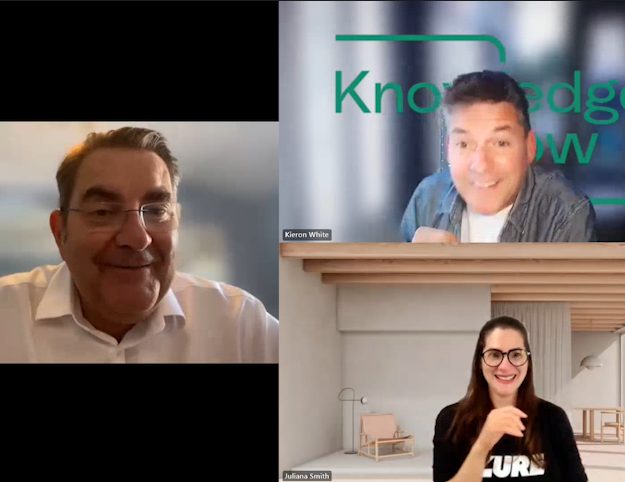 Juliana Smith, Kieron White and Neil Watkins on the This Week in Leading AI podcast