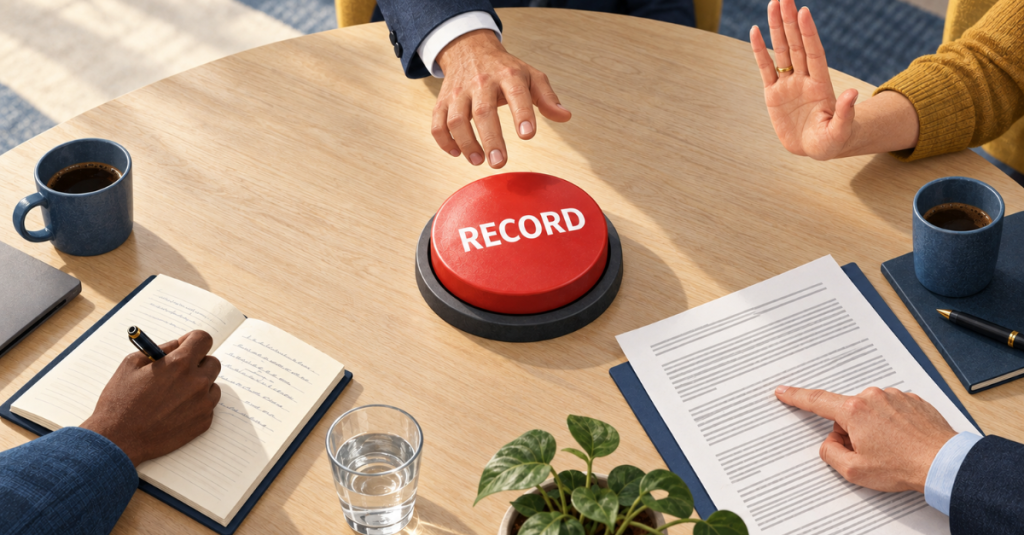 AI meeting recording consent UK